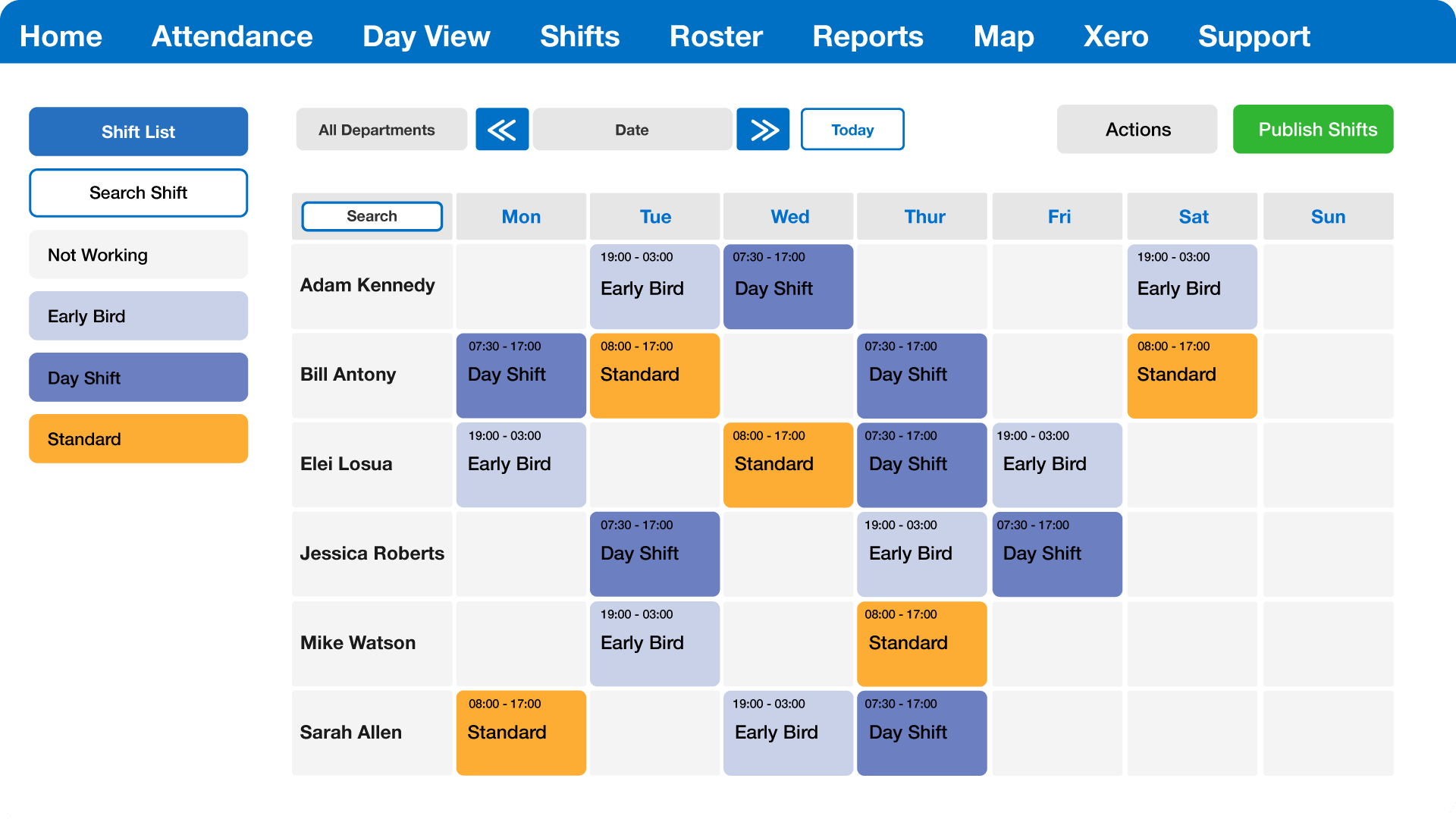 SR-Shift-List-Large Timecloud Staff Rostering Shift Patterns Image