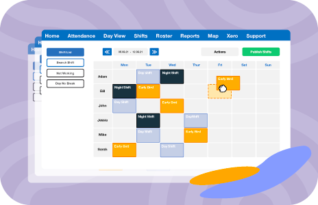 Employee-rostering Staff Rostering Graphic