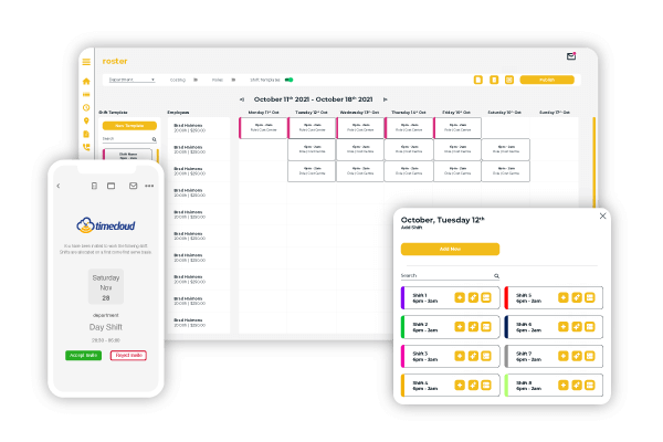 staff roster template excel free