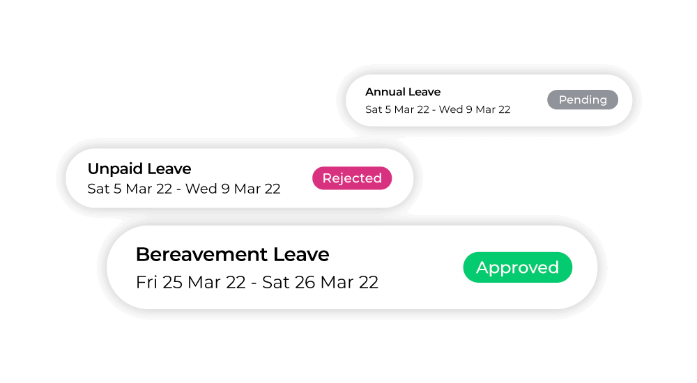 Mobile app leave page