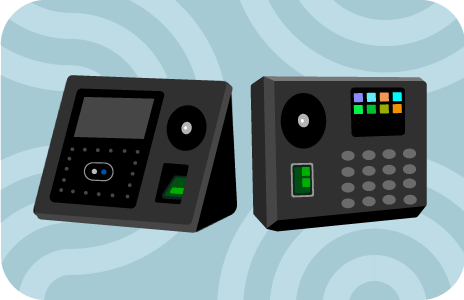 biometric time clocks graphic