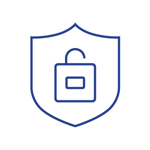 Increase data security icon