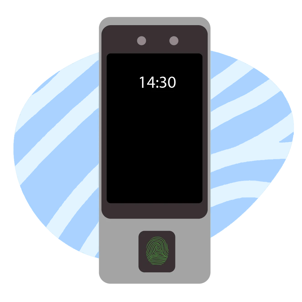 Time Clock Hero Image Biometric time clocks hero image