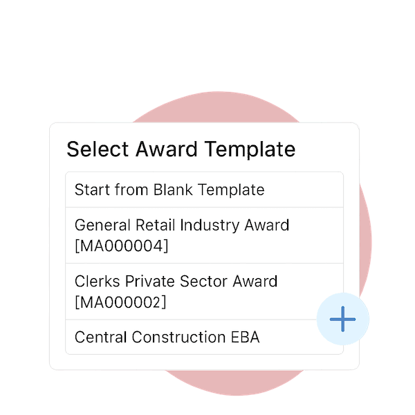 Smart-Compliance-Award-Selection-Image4 List of configurable modern award and EBA templates