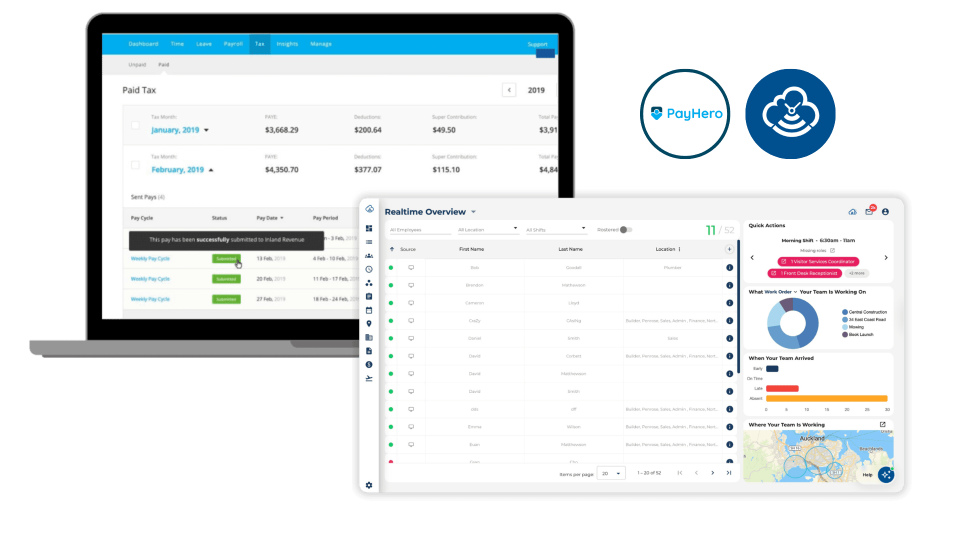 PayHero and Timecoud Software Integration