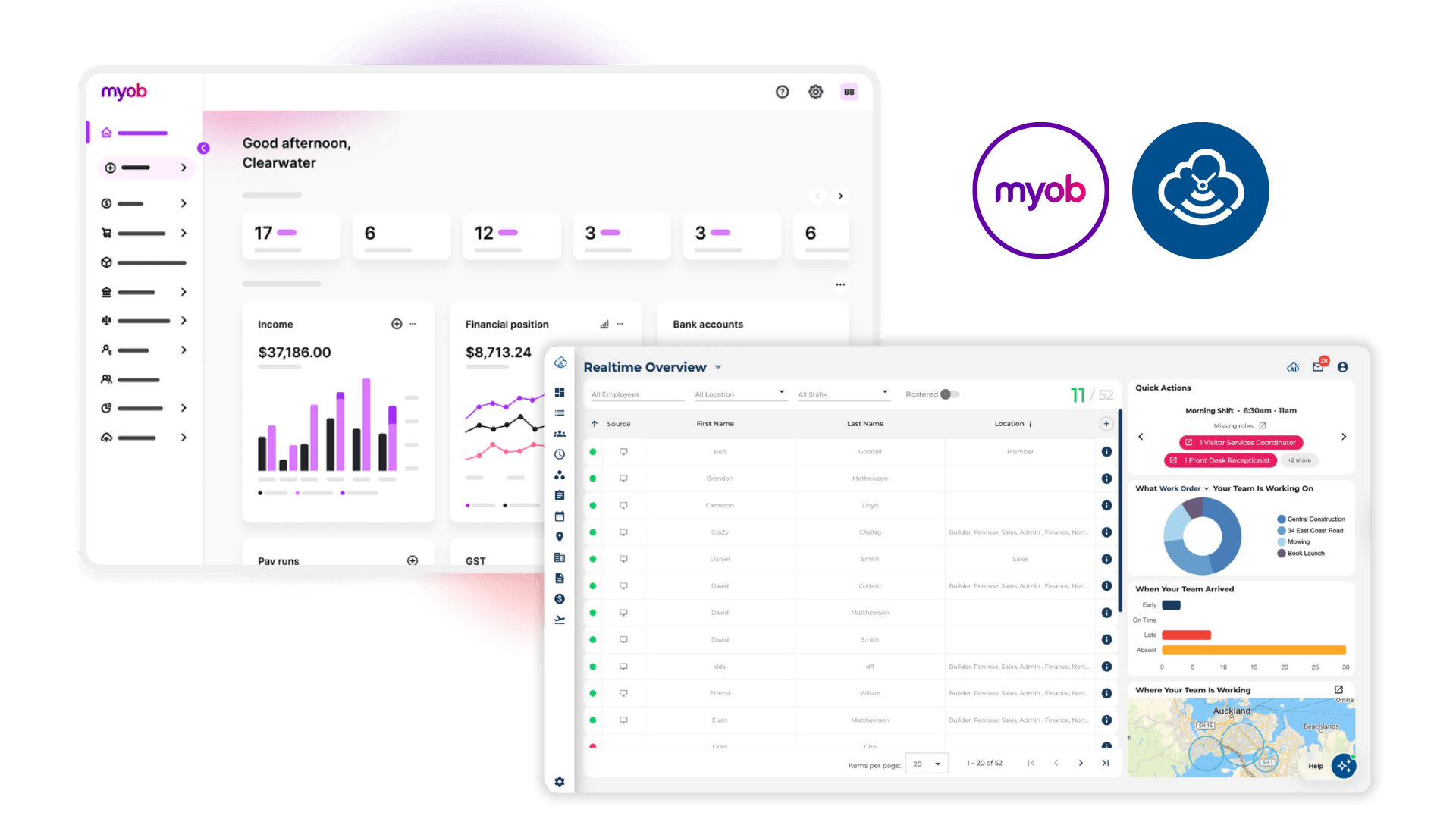 MYOB and Timecoud Software Integration